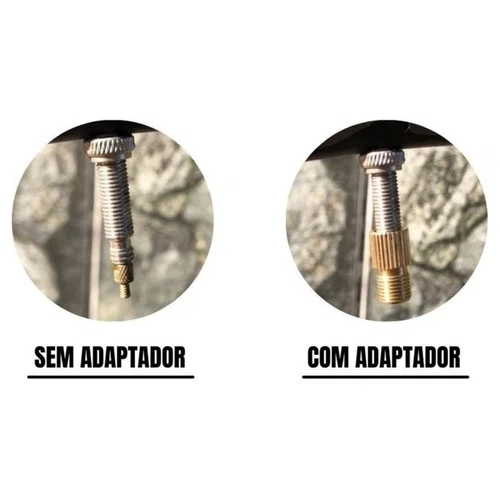 Adaptador de Válvula Presta para Schrader Alumínio