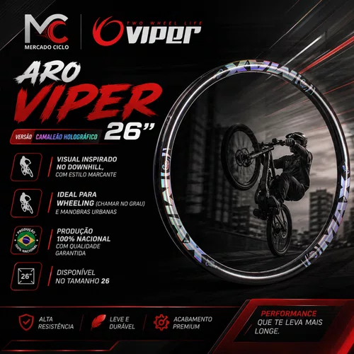 Aro Bike Maxx Aro 26 Parede Dupla 36F Freio Disco Preto