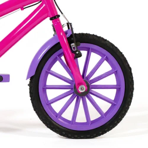 Bicicleta 16 Feminina Pink Infantil Rodas Nylon Lilás