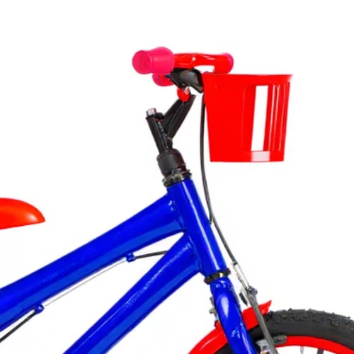 Bicicleta 16 Masculina Azul Infantil Aro Alumínio Vermelho