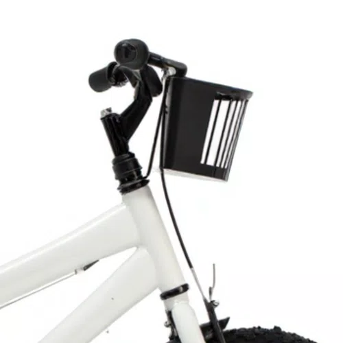 Bicicleta 16 Masculina Branca Infantil Aro Alumínio Preto