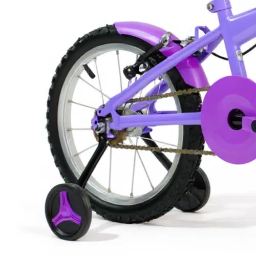 Bicicleta 16 Feminina Lilás Infantil Aro Alumínio