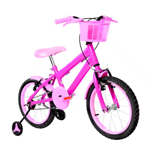 Bicicleta 16 Feminina Pink Infantil Aro Alumínio Rosa