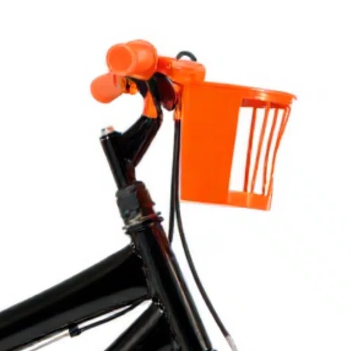 Bicicleta 16 Masculina Preto Infantil Aro Alumínio Laranja