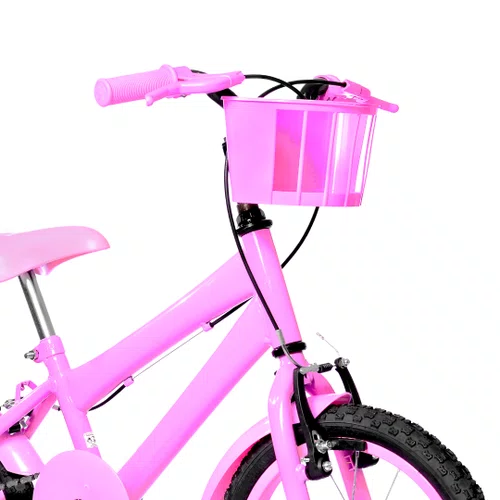 Bicicleta 16 Feminina Rosa Infantil Aro Alumínio Rosa
