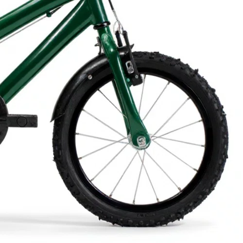 Bicicleta 16 Masculina Verde Escuro Infantil Aro Aluminio Preto