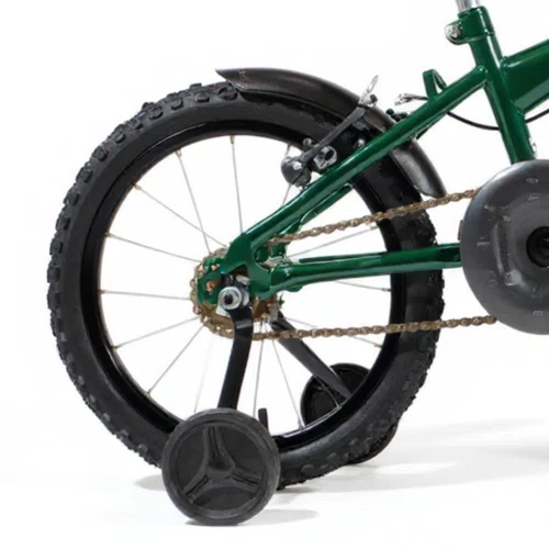 Bicicleta 16 Masculina Verde Escuro Infantil Aro Aluminio Preto