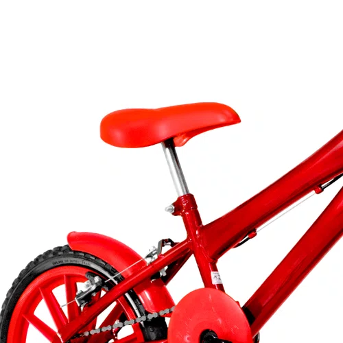 Bicicleta 16 Masculina Vermelha Infantil Rodas Nylon Vermelha