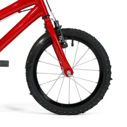 Bicicleta 16 Masculina Vermelha Infantil Aro Alumínio Preto