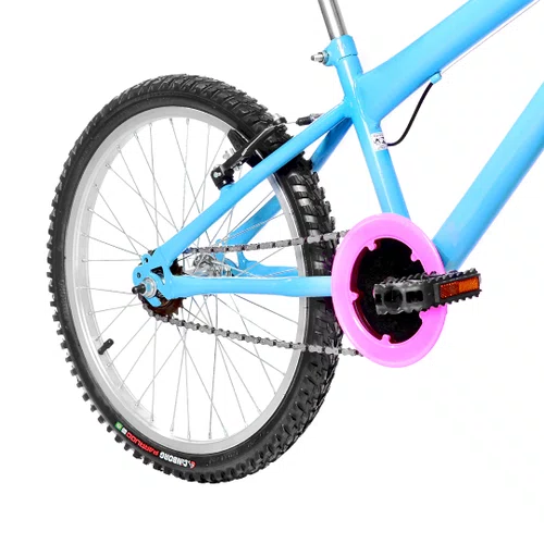Bicicleta 20 Feminina Azul Claro Infantil Aro Alumínio