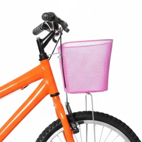 Bicicleta 20 Feminina Laranja Infantil Aro Alumínio
