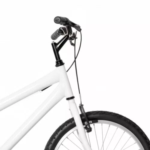 Bicicleta 20 Masculina Branca Infantil Aro Alumínio