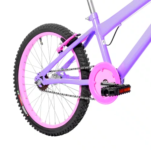 Bicicleta 20 Feminina Lilas Infantil Aro Aero Rosa