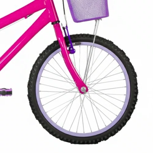 Bicicleta 20 Feminina Pink Infantil Aro Alumínio Lilás