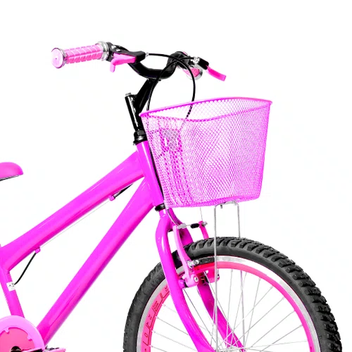 Bicicleta 20 Feminina Pink Infantil Aro Aero Pink