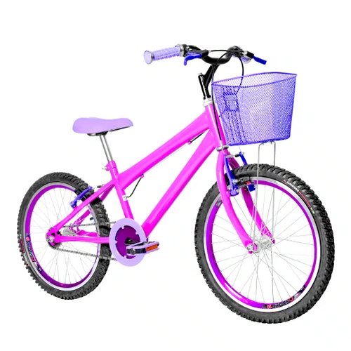Bicicleta 20 Feminina Pink Infantil Aro Aero Violeta