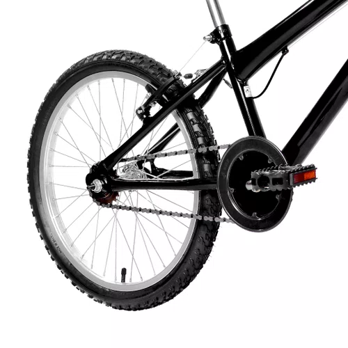 Bicicleta 20 Masculina Preta Infantil Aro Alumínio