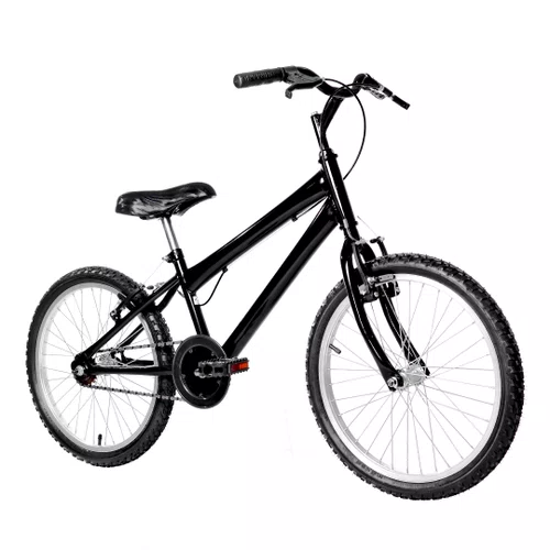 Bicicleta 20 Masculina Preta Infantil Aro Alumínio