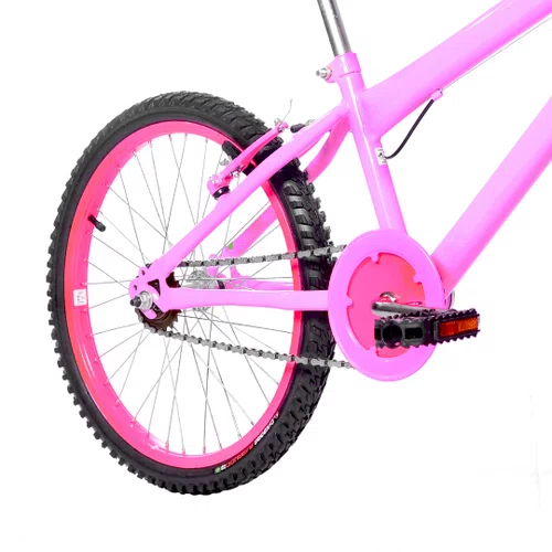 Bicicleta 20 Feminina Rosa Infantil  Aro Alumínio Pink