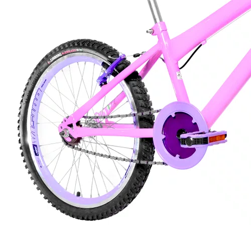 Bicicleta 20 Feminina Rosa Infantil Aro Aero Lilás