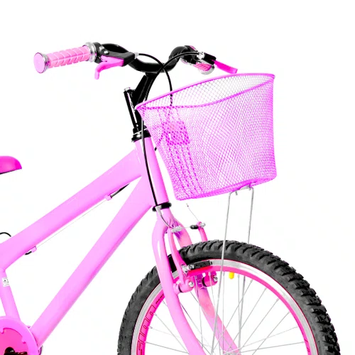 Bicicleta 20 Feminina Rosa Infantil Aro Aero Pink