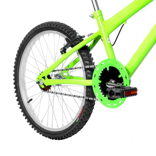 Bicicleta 20 Masculina Verde Claro Infantil Aro Alumínio