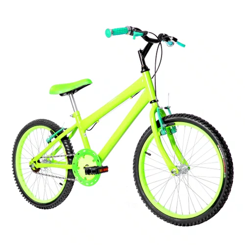 Bicicleta 20 Masculina Verde Claro Infantil  Aro Alumínio Verde