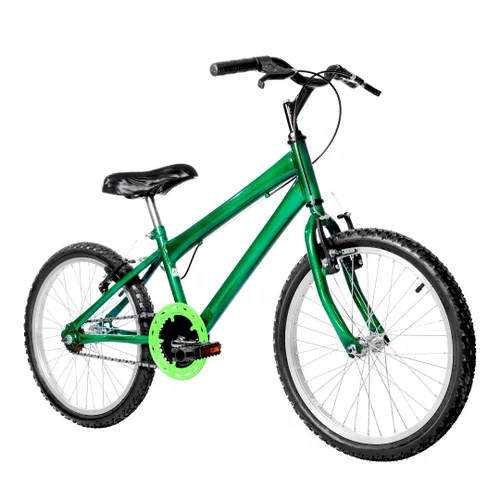 Bicicleta 20 Masculina Verde Escuro Infantil Aro Alumínio