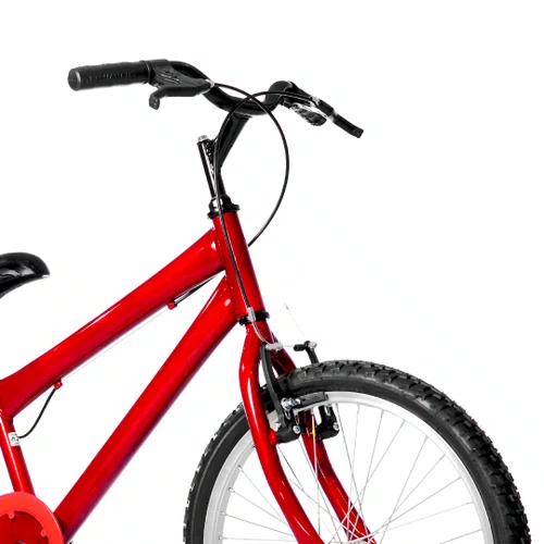 Bicicleta 20 Masculina Vermelha Infantil Aro Alumínio