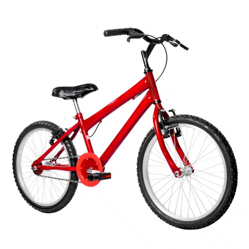 Bicicleta 20 Masculina Vermelha Infantil Aro Alumínio