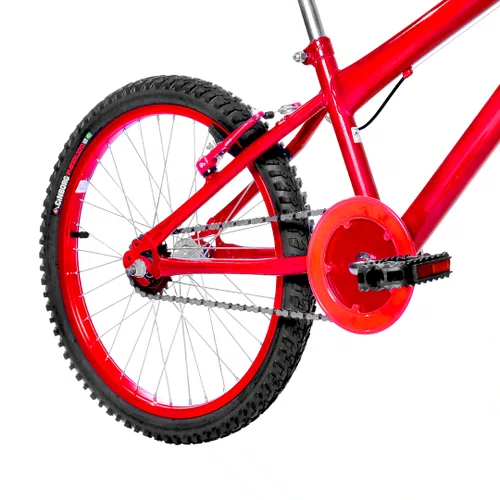 Bicicleta 20 Masculina Vermelha Infantil Aro Alumínio Vermelho