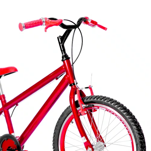 Bicicleta 20 Masculina Vermelha Infantil Aro Aero Vermelho