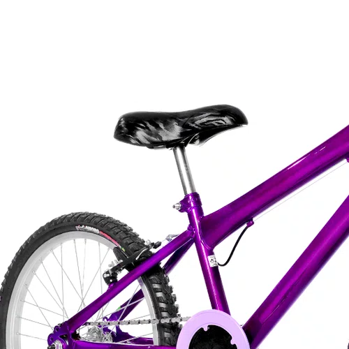 Bicicleta 20 Feminina Violeta Infantil Aro Alumínio