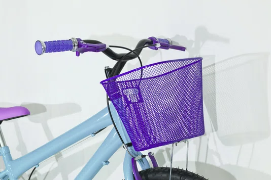 Bicicleta 24 Feminina Azul Claro Aro Aero Lilás