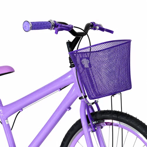 Bicicleta 24 Feminina Lilas Aro Aero Lilás