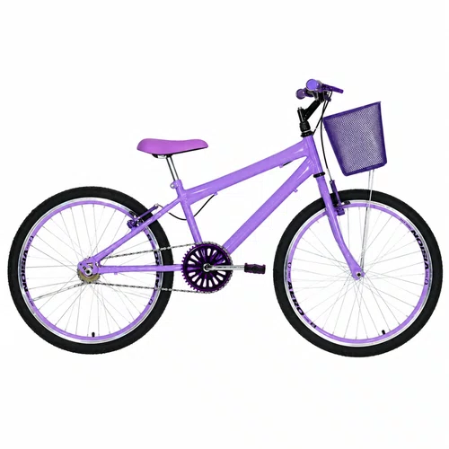 Bicicleta 24 Feminina Lilas Aro Aero Lilás