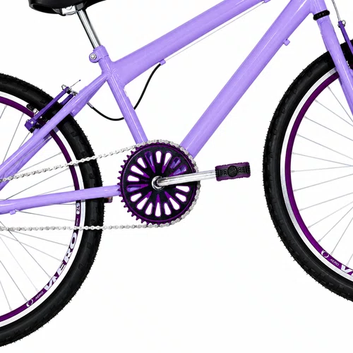 Bicicleta 24 Feminina Lilas Aro Aero Violeta