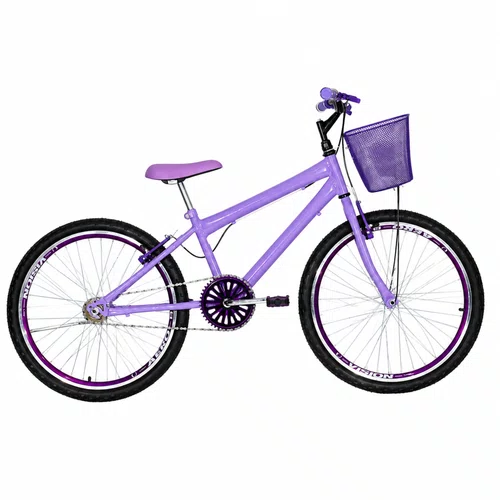 Bicicleta 24 Feminina Lilas Aro Aero Violeta