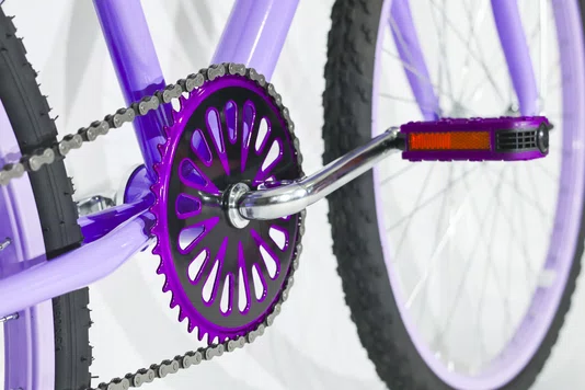 Bicicleta 24 Feminina Lilas Aro Alumínio Lilás