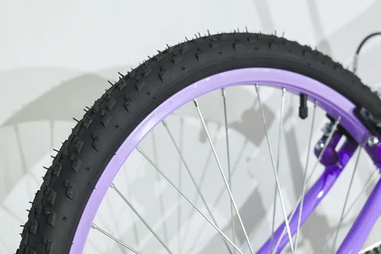 Bicicleta 24 Feminina Lilas Aro Alumínio Lilás