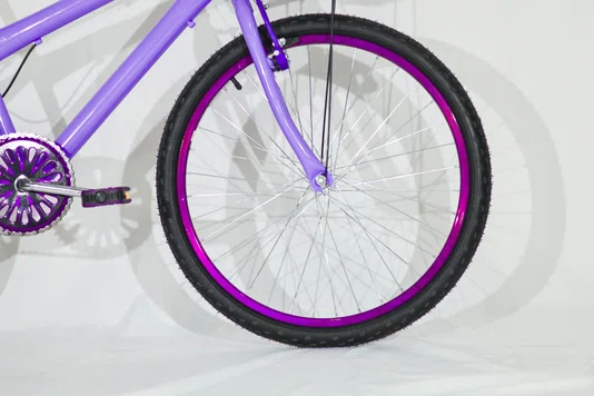 Bicicleta 24 Feminina Lilas Aro Alumínio Violeta