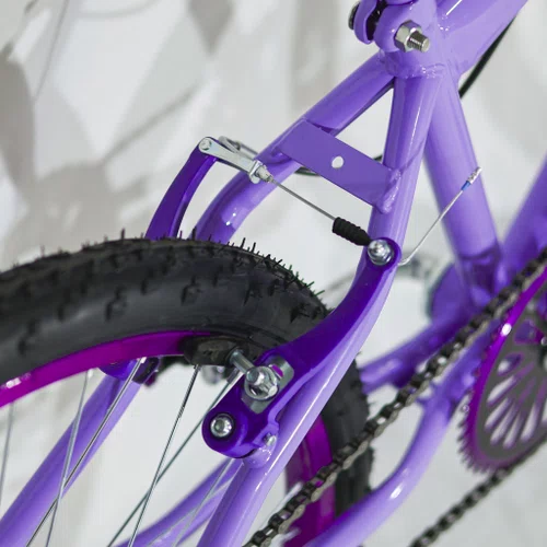Bicicleta 24 Feminina Lilas Aro Alumínio Violeta