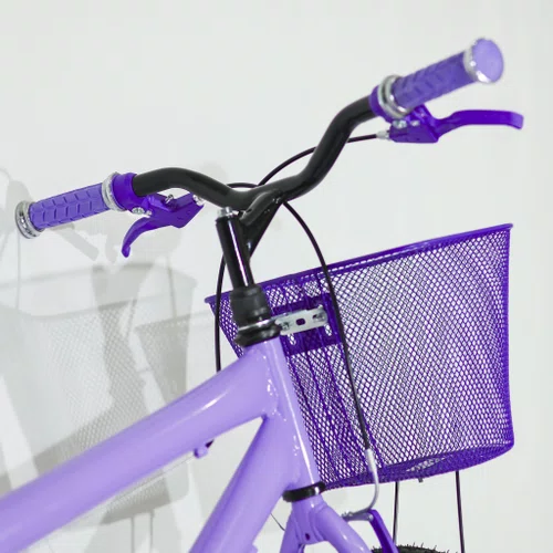 Bicicleta 24 Feminina Lilas Aro Alumínio Violeta