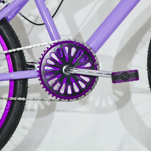 Bicicleta 24 Feminina Lilas Aro Alumínio Violeta