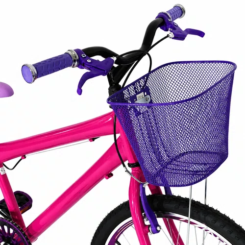 Bicicleta 24 Feminina Pink Aro Aero Violeta