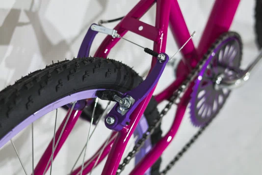 Bicicleta 24 Feminina Pink Aro Alumínio Lilás