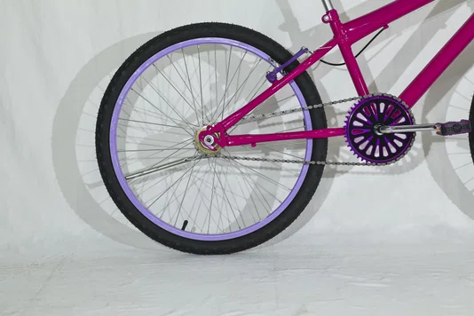 Bicicleta 24 Feminina Pink Aro Alumínio Lilás