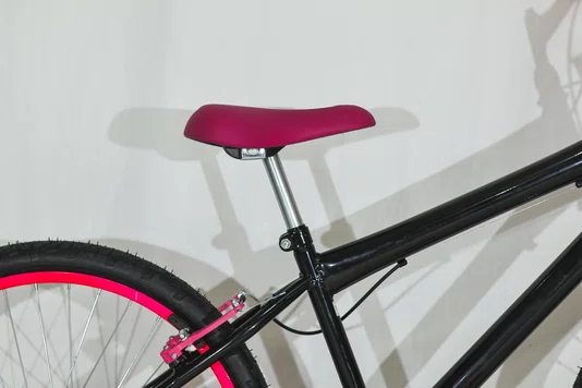 Bicicleta 24 Feminina Preta Aro Alumínio Pink