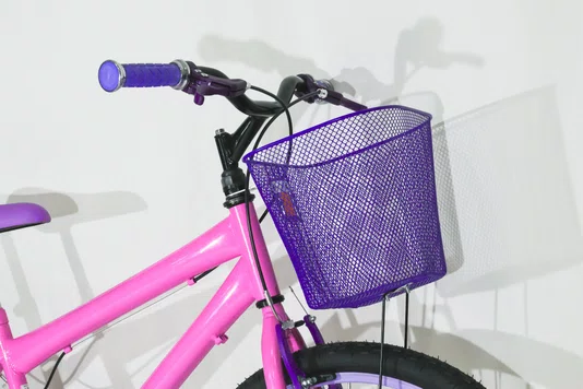 Bicicleta 24 Feminina Rosa Aro Alumínio Lilás