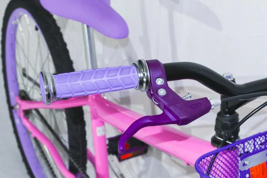 Bicicleta 24 Feminina Rosa Aro Alumínio Lilás